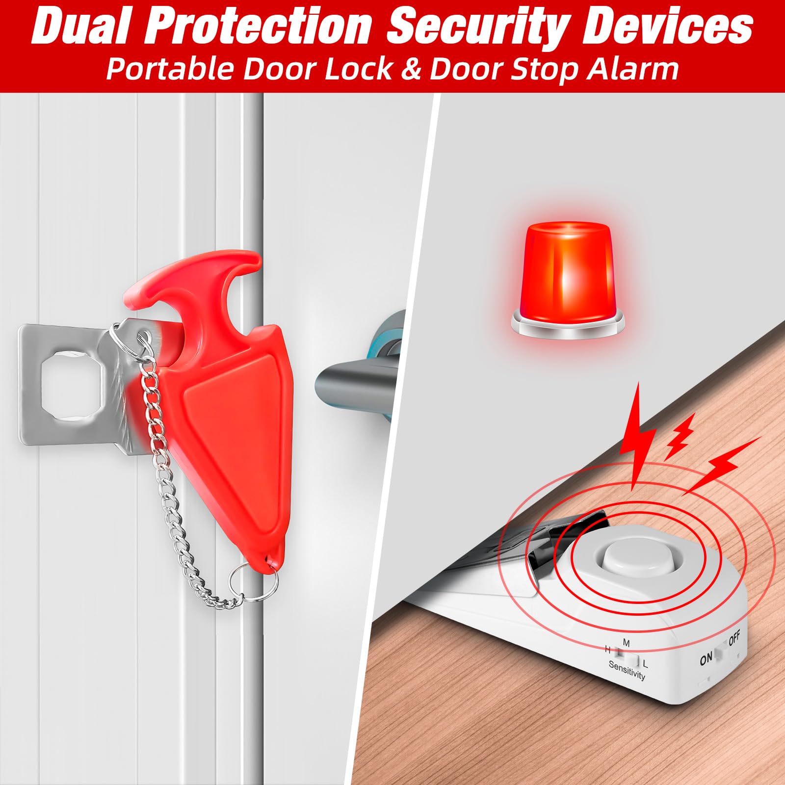 Portable Door Stop Alarm Trave - Door Stop Alarm のレビューと価格