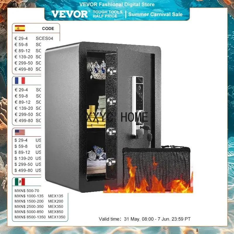 Electric Safe 2.2/1.8 Cubic Fe - Fire Safe Document のレビューと価格