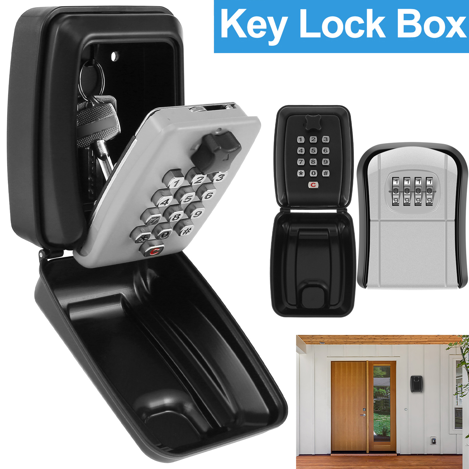 Key Lock Box Wall-Mount Secret - Lockbox Key Secure のレビューと価格