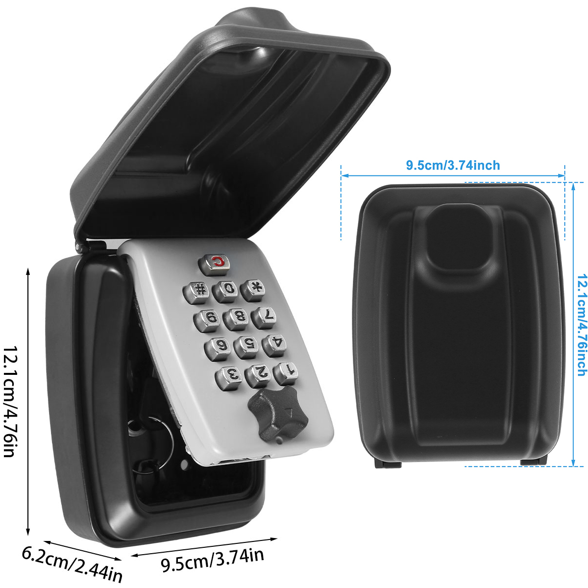 Key Lock Box Wall-Mount Secret - Lockbox Key Secure のレビューと価格