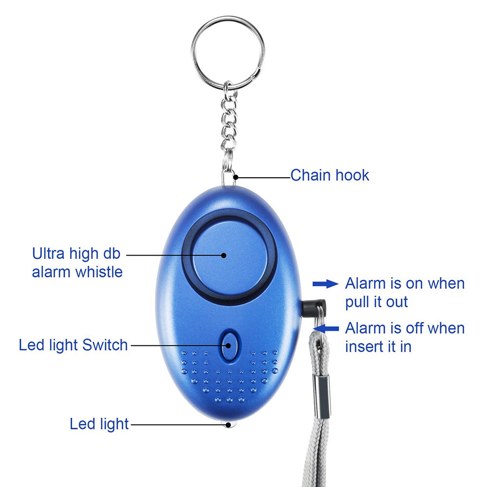 130DB Siren Song LED Portable  - Personal Alarm Keychain のレビューと価格