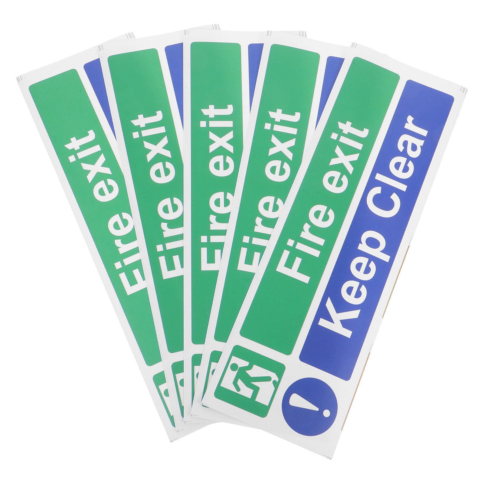 5Pcs Emergency Exit Keep Clear - Emergency Exit Sign のレビューと価格