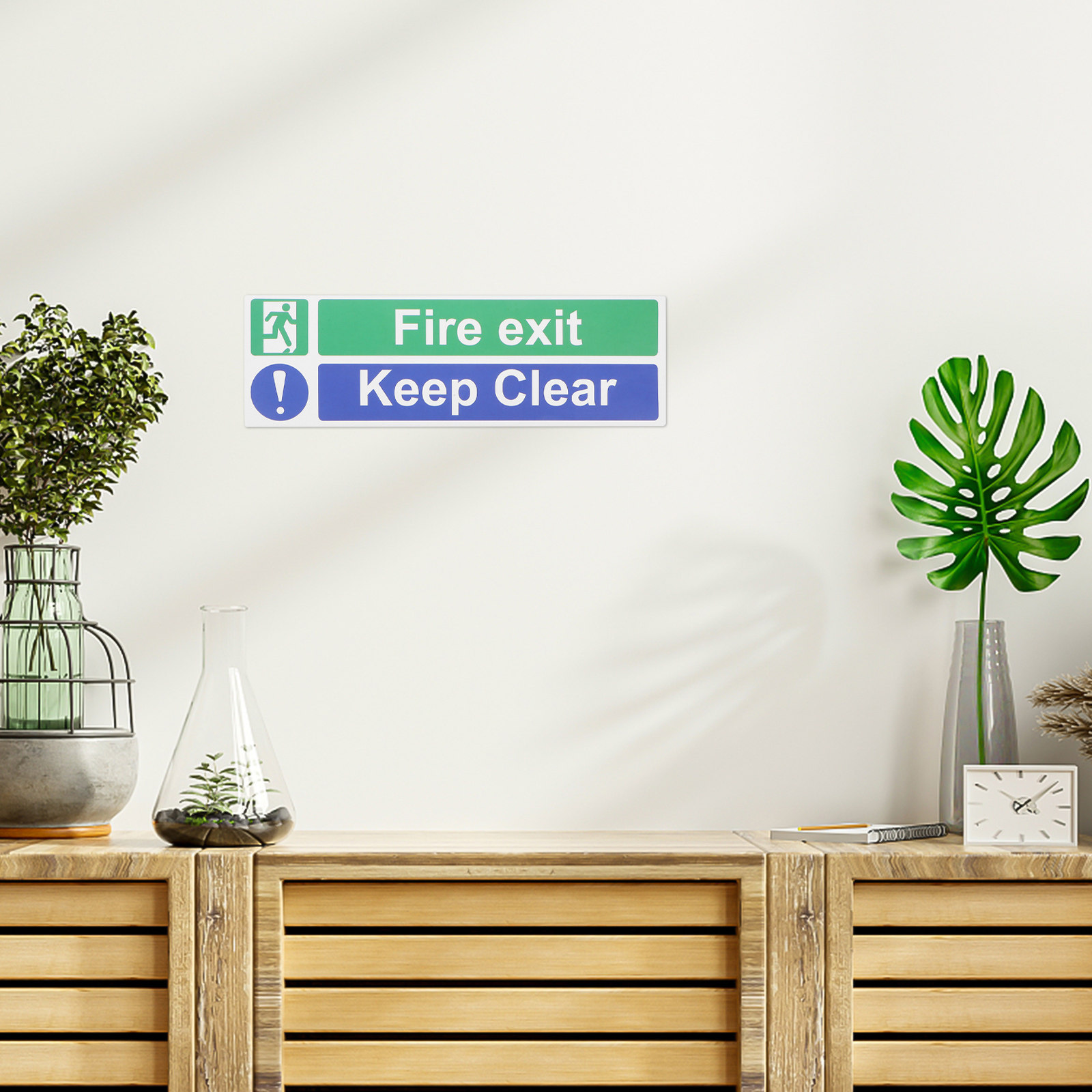 5Pcs Emergency Exit Keep Clear - Emergency Exit Sign のレビューと価格
