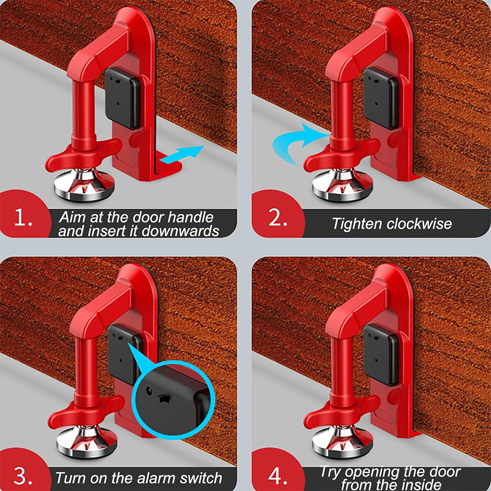 Battery Powered Alarm Door Sto - Door Stop Alarm のレビューと価格