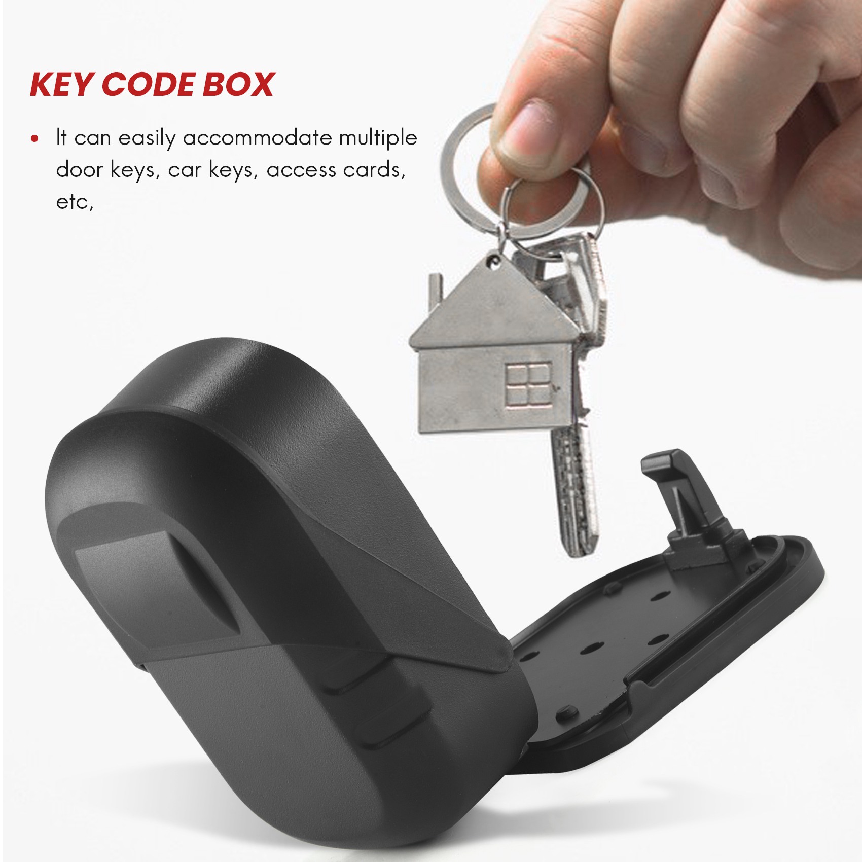 B27B Key Lock Box Wall Mount 4 - Lockbox Key Secure のレビューと価格