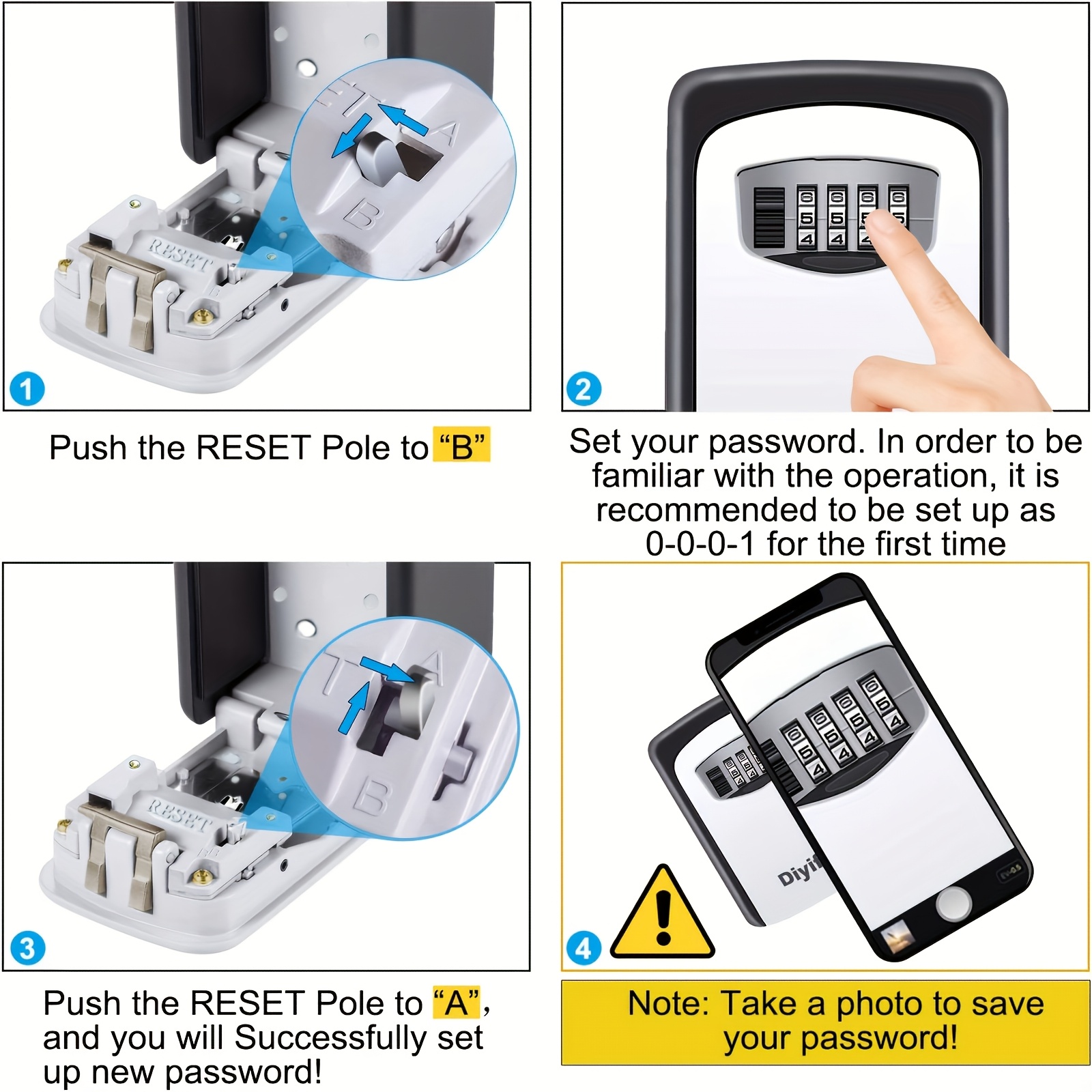 1pc Ultra-Secure Safety Key Bo - Lockbox Key Secure のレビューと価格