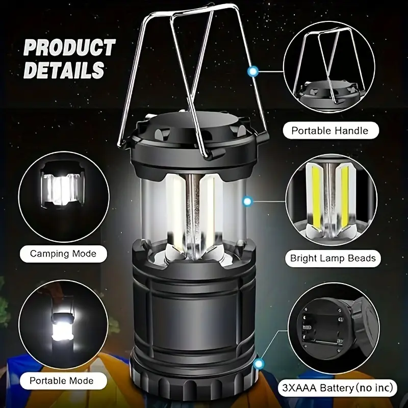 LED Camping Lantern Portable B - Power Outage Light のレビューと価格