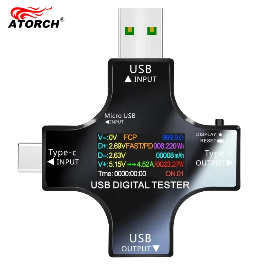 USB Tester DC Type-C PD Digita - Co Detector Plug のレビューと価格