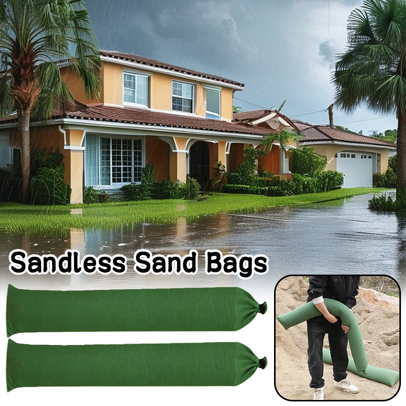 2 Pcs Sandless Sand Bags Anti  - Flood Barrier Bag のレビューと価格