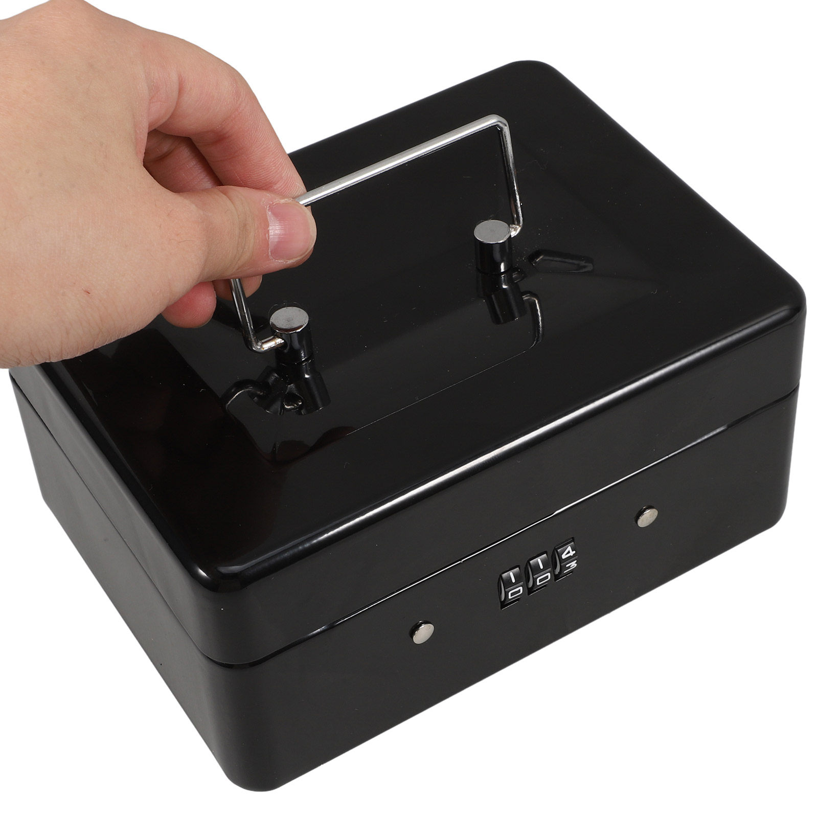 Small Lockable Steel Cash Box  - Lockbox Key Secure のレビューと価格