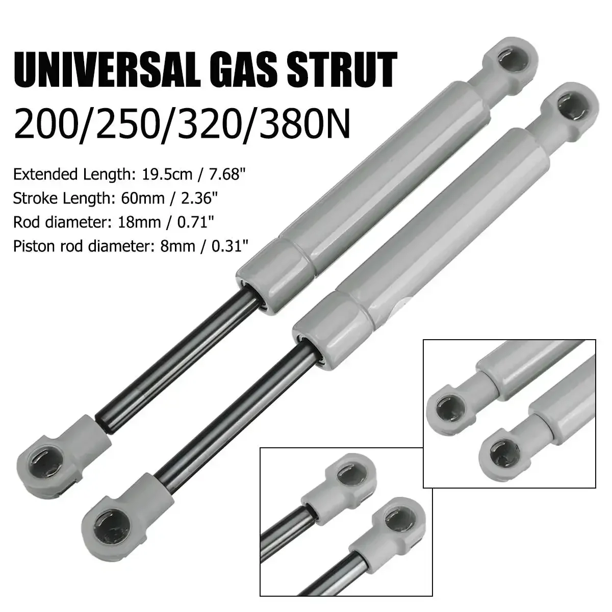 200-380N 195mm 8mm for RV Bed  - Window Lock Bar のレビューと価格