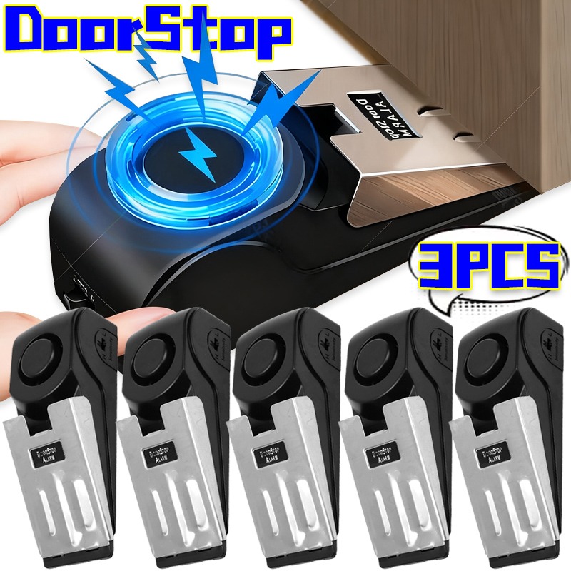 3/1Pcs Door Resistance Alarm W - Door Stop Alarm のレビューと価格