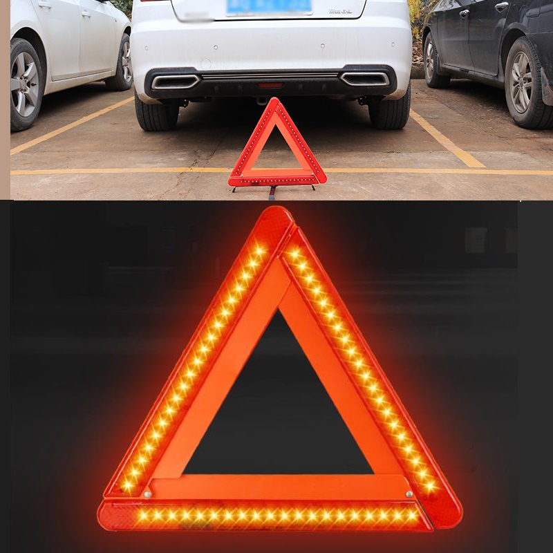 Foldable LED Warning Triangle  - Emergency Exit Sign のレビューと価格