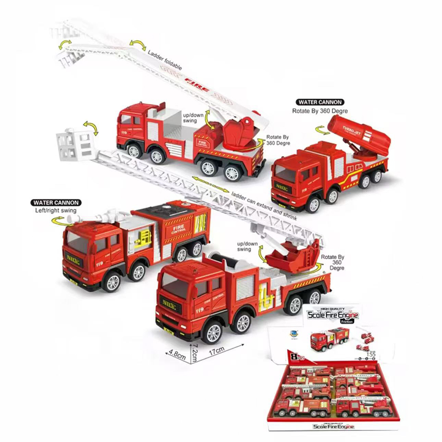 1pc-Alloy Fire Truck 1:32 Simu - Fire Escape Ladder のレビューと価格