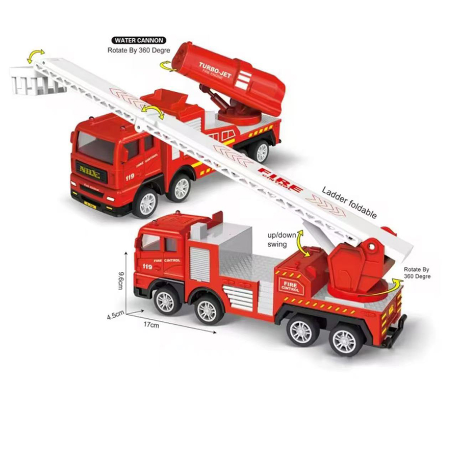 1pc-Alloy Fire Truck 1:32 Simu - Fire Escape Ladder のレビューと価格