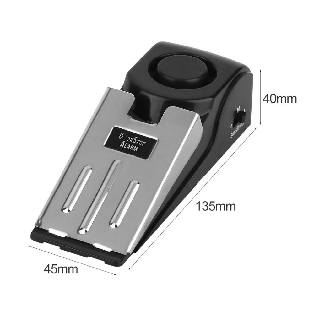 125 DB Anti-theft Burglar Stop - Door Stop Alarm のレビューと価格