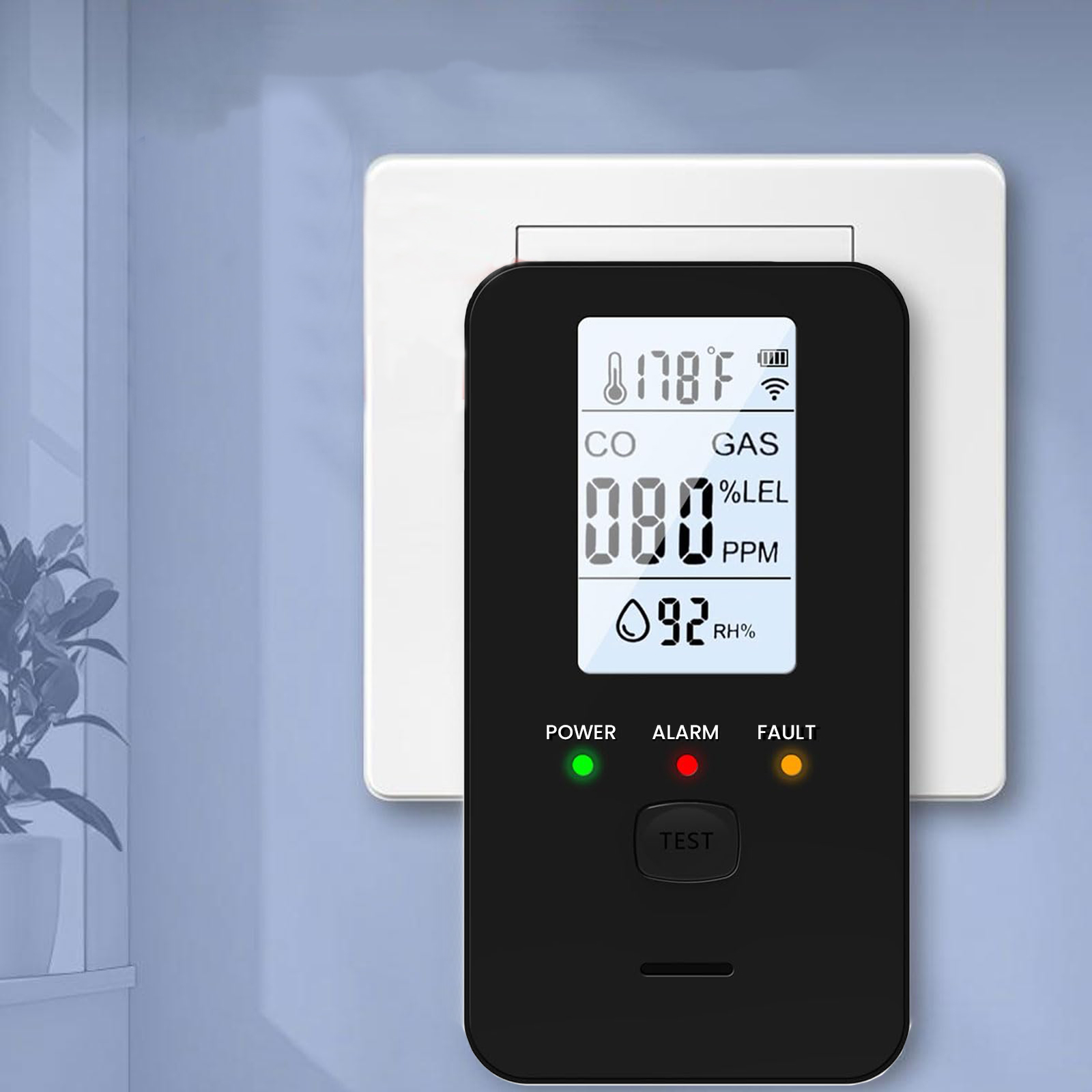 4-in-1 Gas & Carbon Monoxide D - Co Detector Plug のレビューと価格