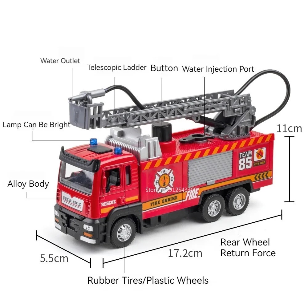 1:32 Scale Water Spray Fire Tr - Fire Escape Ladder のレビューと価格