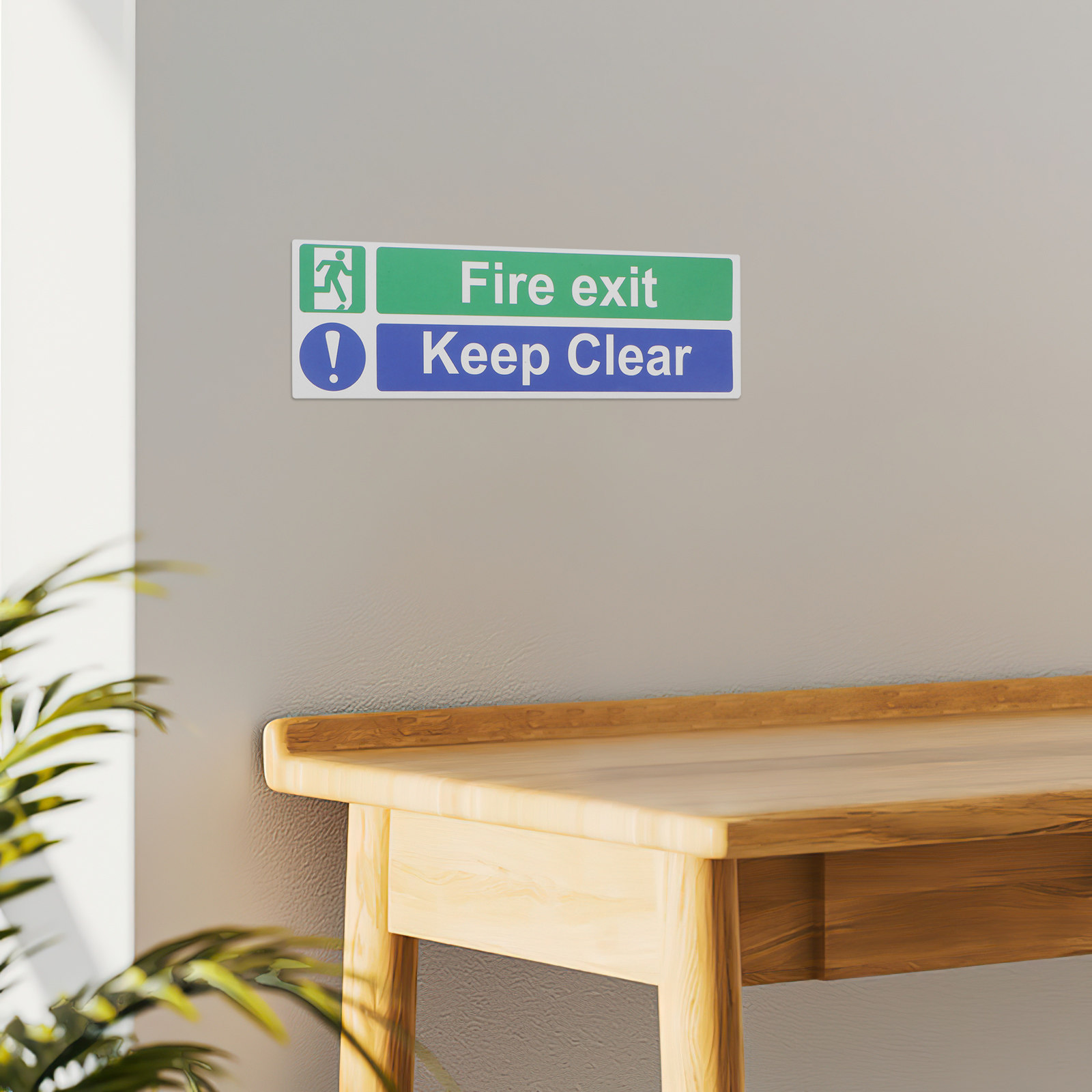 5Pcs Keep Exit Clear Sticker H - Emergency Exit Sign のレビューと価格