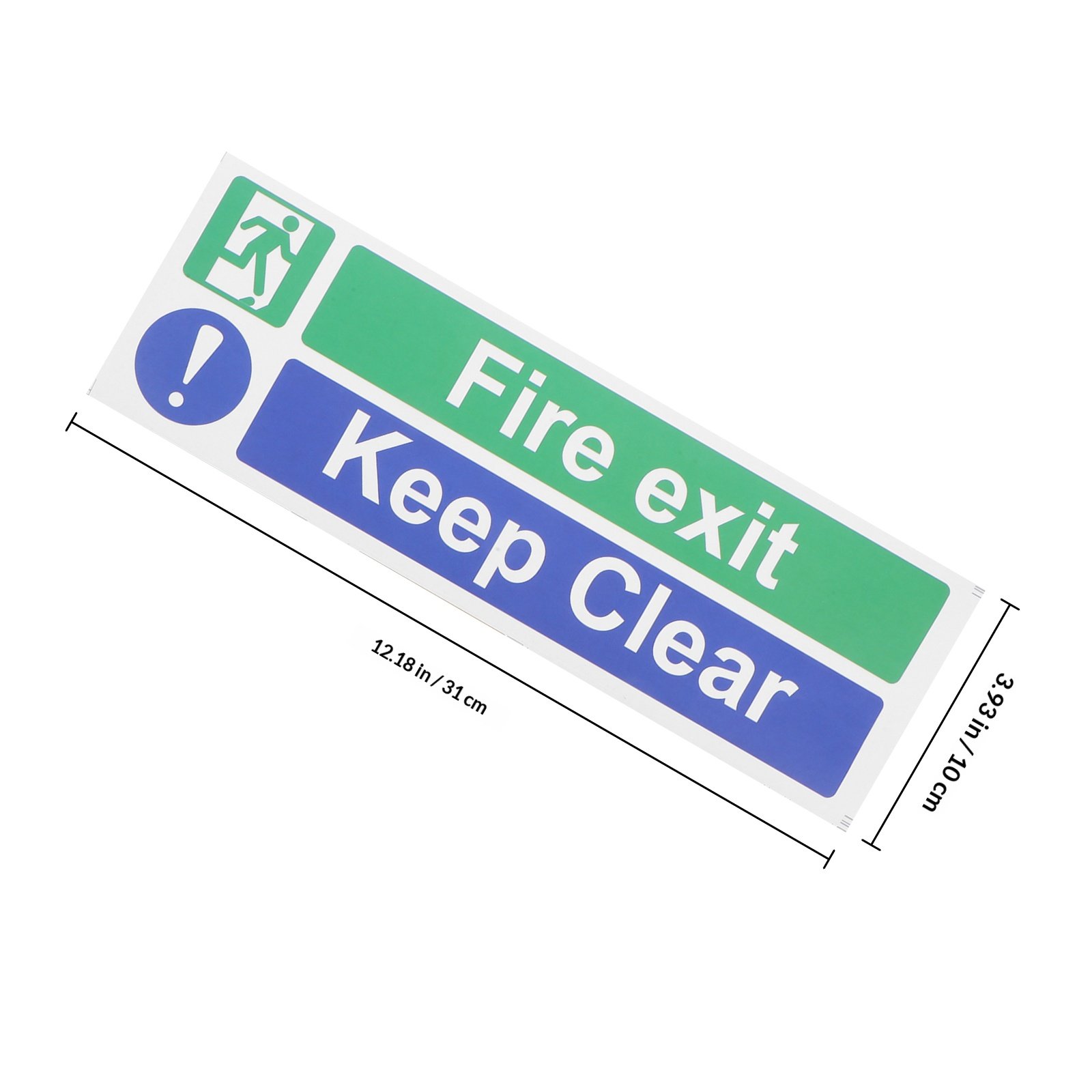 5Pcs Keep Exit Clear Sticker H - Emergency Exit Sign のレビューと価格